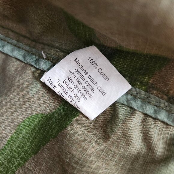 J Crew Jacket Womens XS Boyfriend Fatigue Hooded Camouflage Cotton camo army zip - Picture 7 of 13